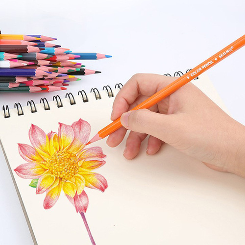 Morning Light 48-Color Colored Pencils AWP36808 Bucket Oil-Based Pencils for Primary School Students Kindergarten Children Drawing and Coloring