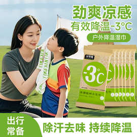 夏季清凉降温凉感毛巾运动擦脸提神挂脖吸汗纸巾薄荷除汗湿巾清洁