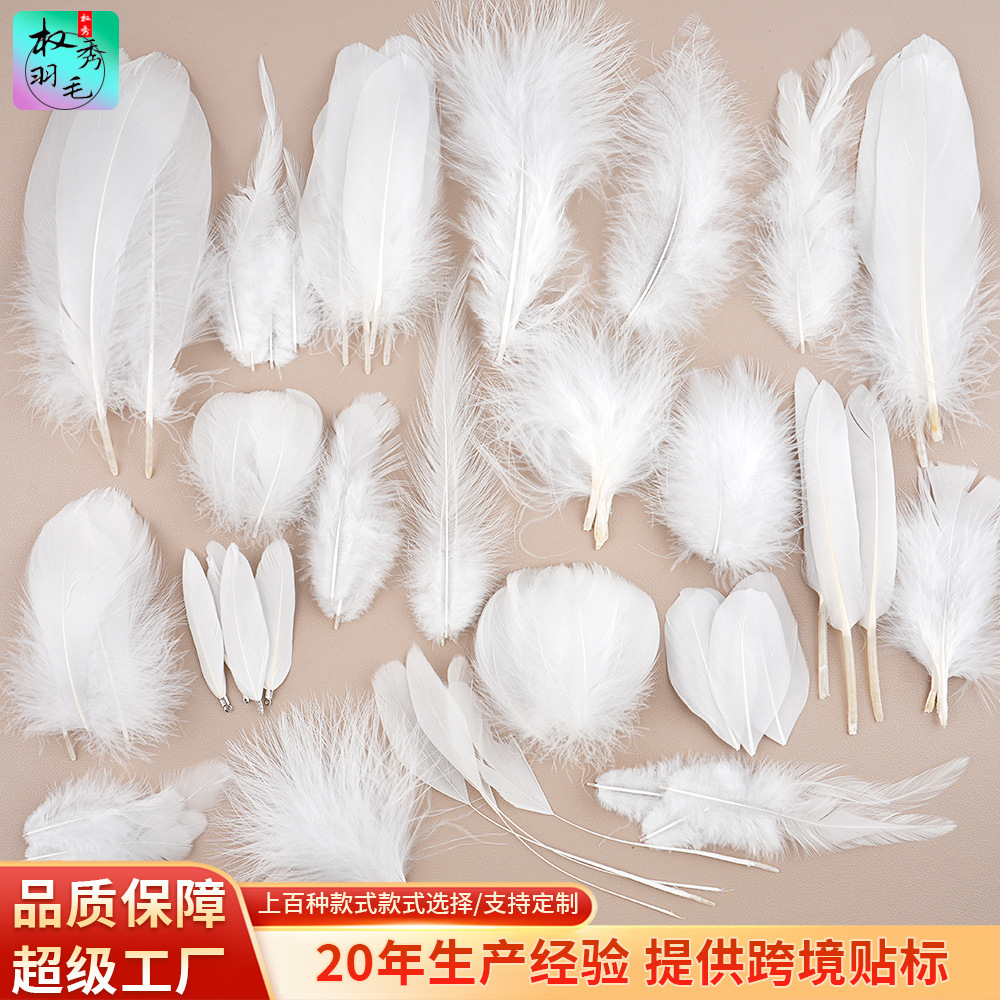 源头羽毛工厂直供DIY手工辅料逗猫棒捕梦网服装饰品材料跨境批发