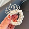 Children's tiara for princess, hair rope from pearl, flowered