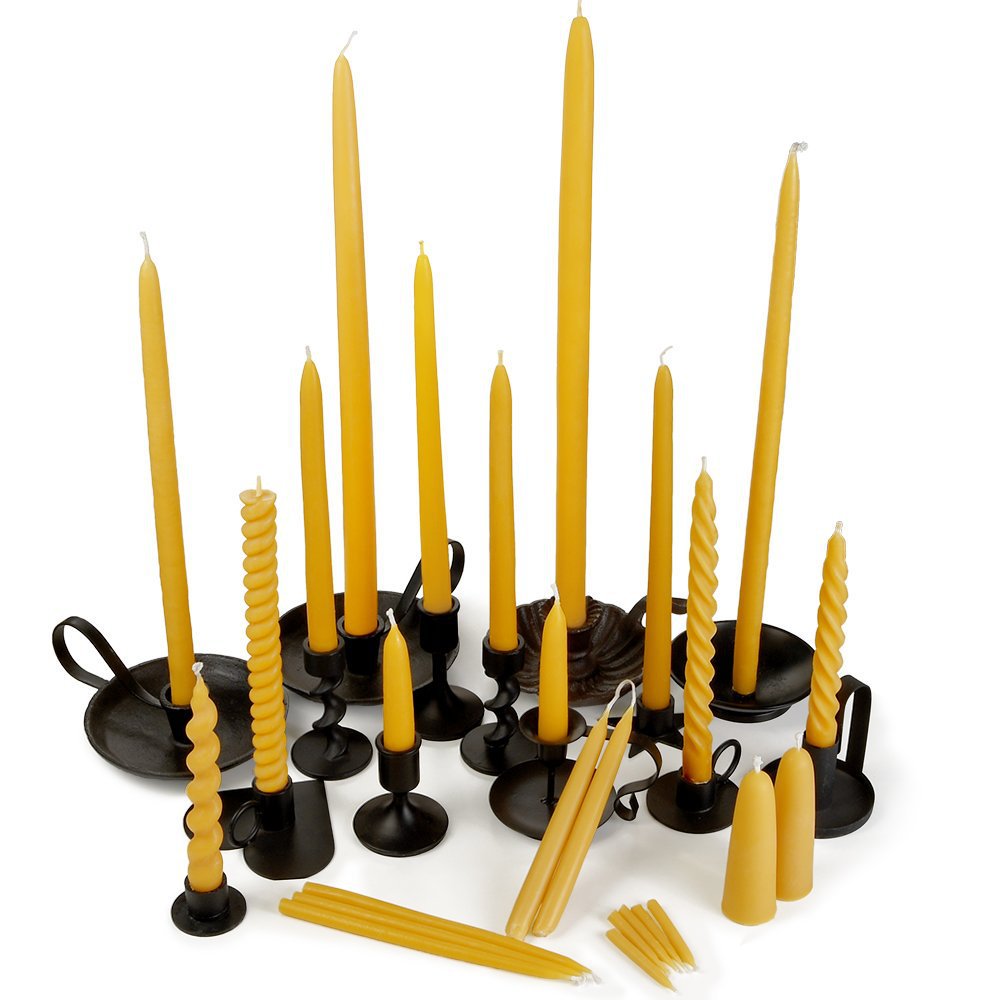 Suministro al punto de cera de abeja sin humo transfronteriza 2.2 * 20cm cera de cera de abeja cera de miel natural iglesia de oración