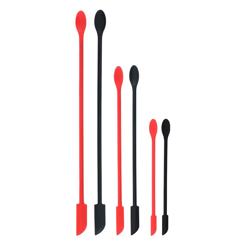 Новые косметические совки по уходу за кожей, мини-силиконовый двуглавый маленький заостренный скребок для масла, скребок для джема, набор из 3 предметов