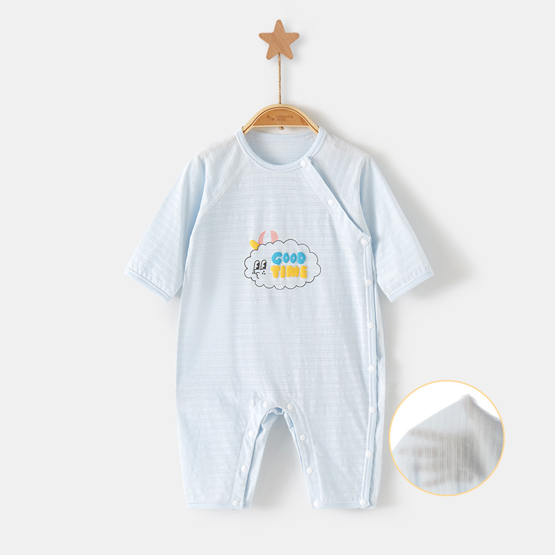 Mono de bebé traje de verano mameluco niño delgado pijamas de manga larga hombres y mujeres mameluco ropa de bebé recién nacido