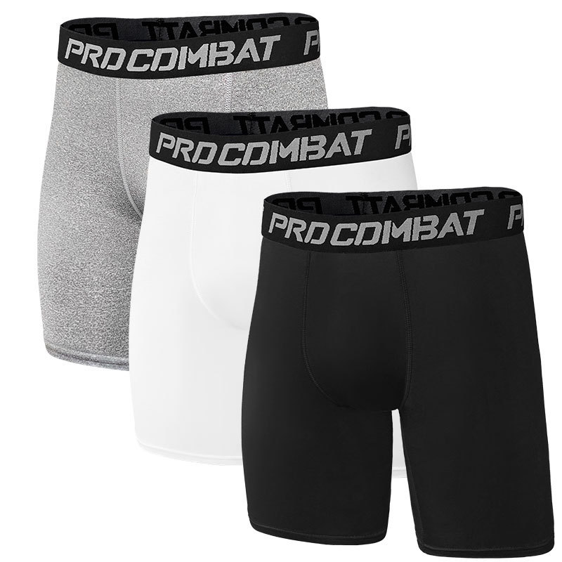 Cross-Border Men's Tight Training Shorts Customized Breathable Quick-Drying Fitness Running Sports Shorts Basketball Pants