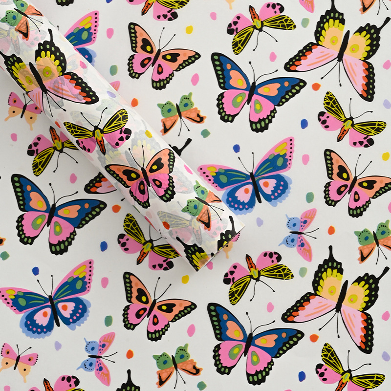 Papel de embalaje para ramos de flores de la tienda de materiales Jemmy, papel de forro, papel de copia, papel perlado, embalaje hecho a mano, papel de Sydney.