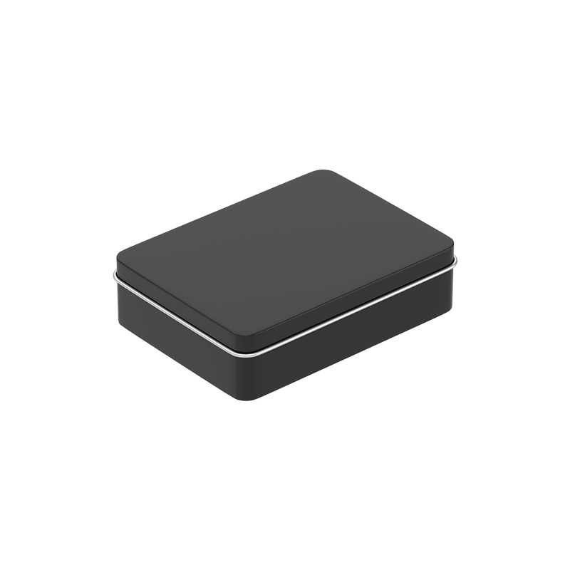 Caja de hierro en stock embalaje caja vacía caja de hojalata rectangular Ventana de PVC multi-tamaño caramelo U-placa caja imprimible logotipo