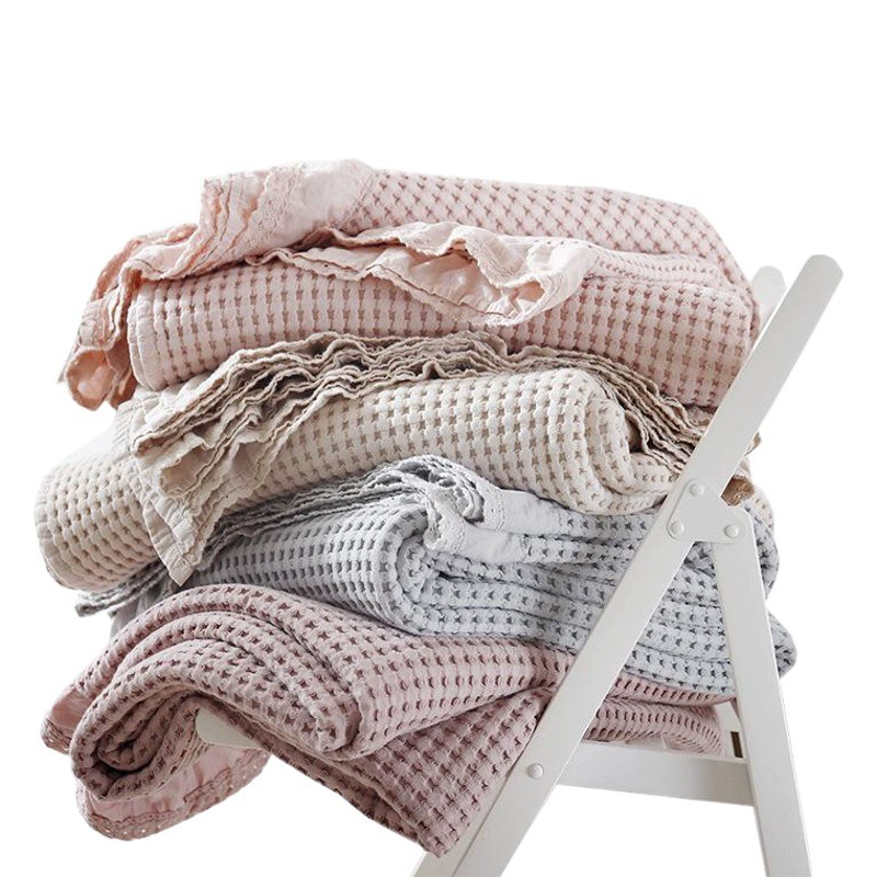 Экспортируется в Японию, хлопковое вафельное полотенце в японском стиле, одеяло для дивана, чистое хлопковое офисное тонкое одеяло с кондиционером