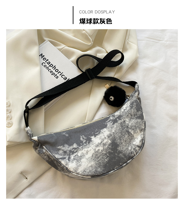 Korean Style Hit Color Shoulder Diagonal Canvas Bag Wholesale Nihaojewelry display picture 12