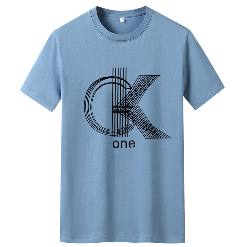 Camiseta de hombre de manga corta 2022 nueva pareja de verano algodón superior cuello redondo suelta estudiante media manga camiseta camisa de fondo