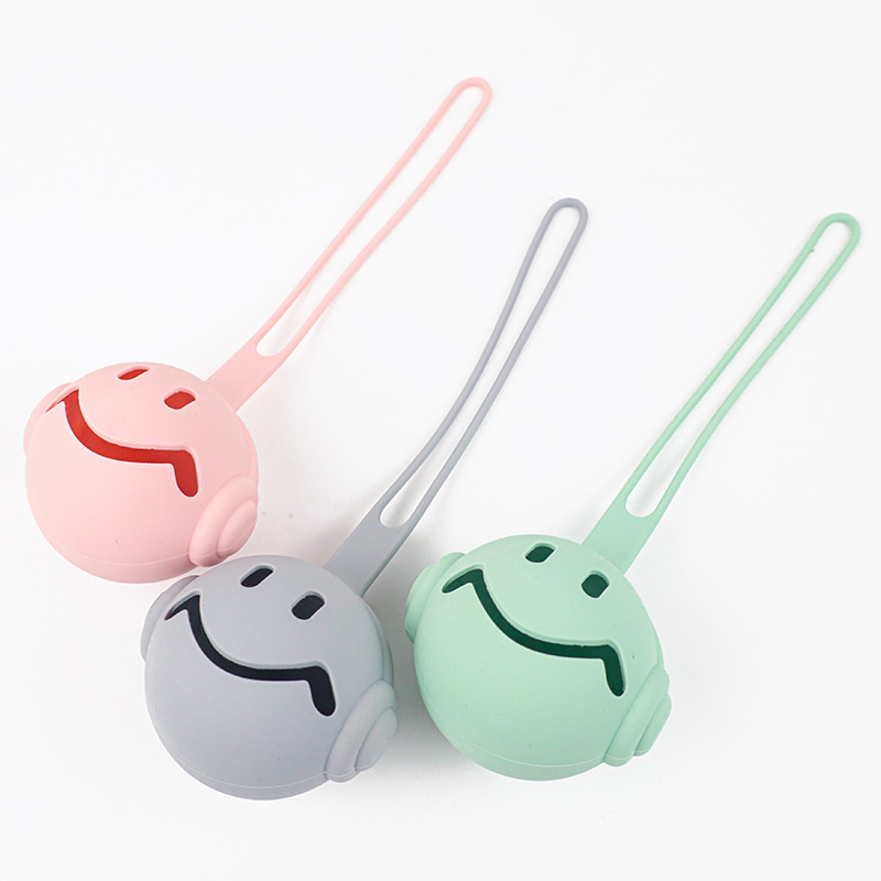 Silicone Maternal and Infant Portable Lanyard Outdoor Outing Dustproof Environmentally Friendly Pacifier Teether Storage Bag