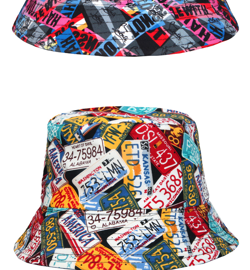 Unisex Casual Hip-hop Letter Wide Eaves Bucket Hat display picture 3