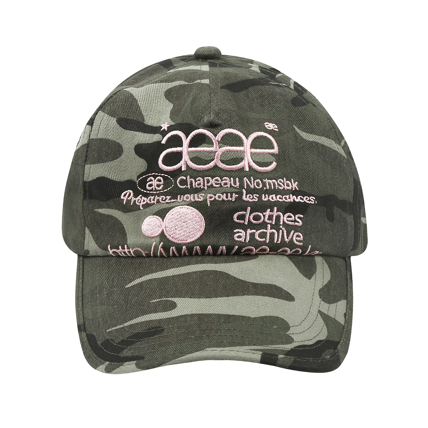 A05 light camouflage pink lettering
