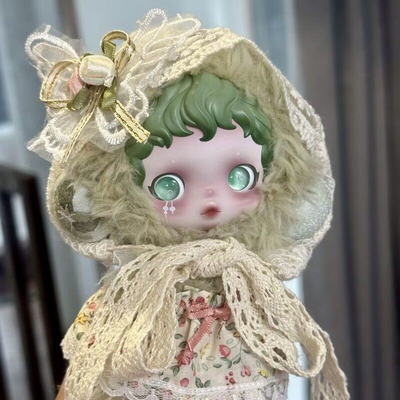 Sp Guangzhuyuan Green Cloak Winter Symphony Series Vinyl Stuffed Baby Clothes Set 15cm Baby Clothes Small Fragrance