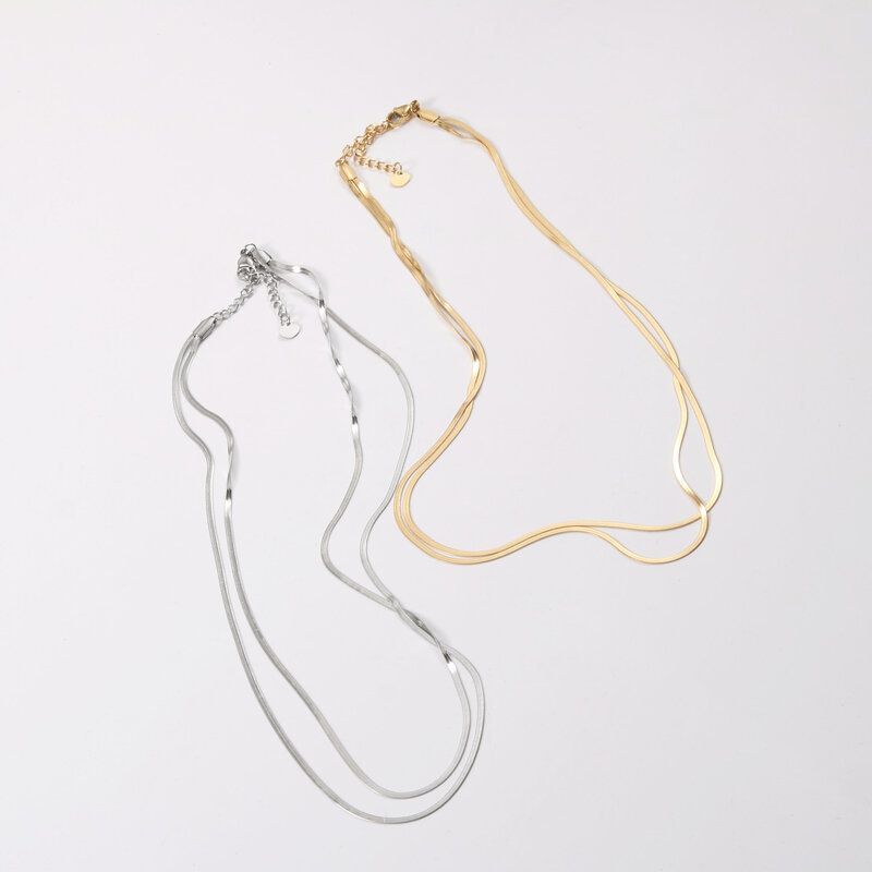 Hip-Hop Geometric Titanium Steel Plating Necklace