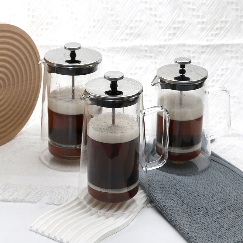French pot high borosilicon glass household French filter pot coffee…