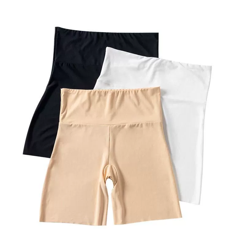 Широкие штаны с защитой талии, нижнее белье, лет leggings из шелка, шорты, защитные, тонкие, комфортные