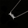 Fashionable pendant with letters hip-hop style, necklace suitable for men and women, accessory, Gothic, punk style