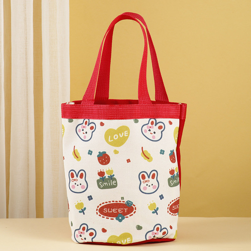 Korean Canvas Handbag Gift Bag Candy Snack Packaging Bag Full Moon Birthday Gift Box Cute Gift Box