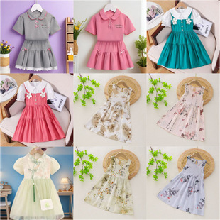 Baby dress summer outfit new short sleeved princess dress