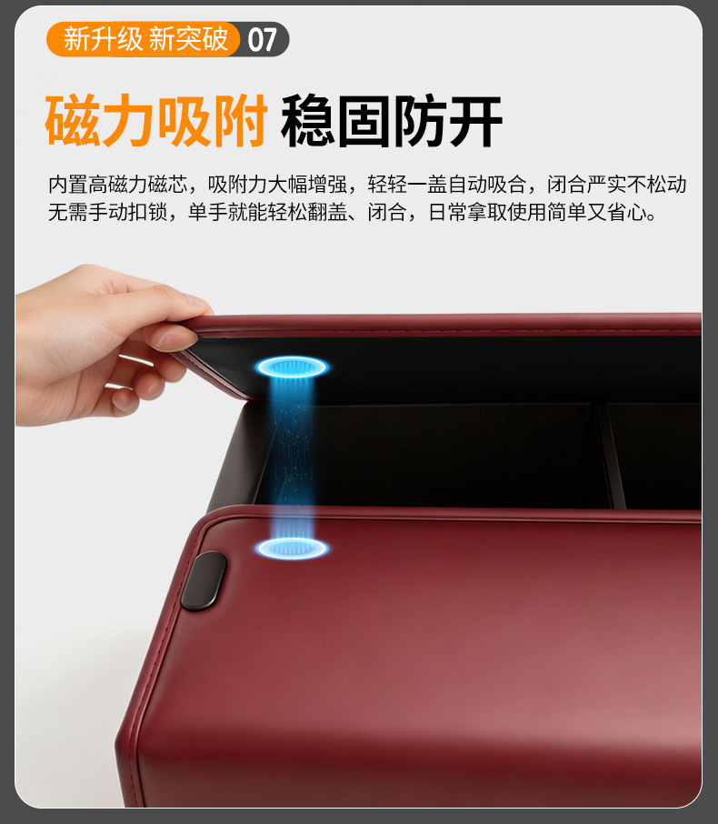 Abs Car Trunk Storage Box, High-End Car Storage Box, Classy Fitted Trunk Box, Large Capacity for Suvs