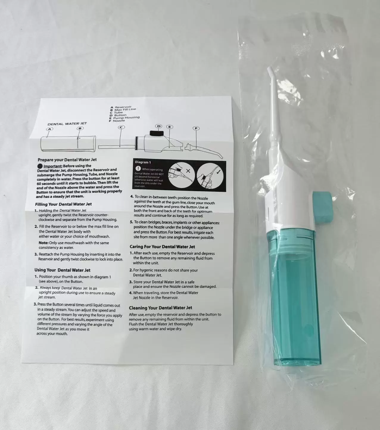 E -commerce live product Water FLOSS tooth washing device portable manual high -pressure teeth