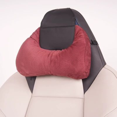 Hair-turning car sports seat neck Headrest - a-red-headrest