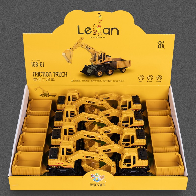 Coche de juguete niño niños simulación vehículo inercial ingeniería vehículo excavadora bulldozer carretilla elevadora modelo de camión volquete