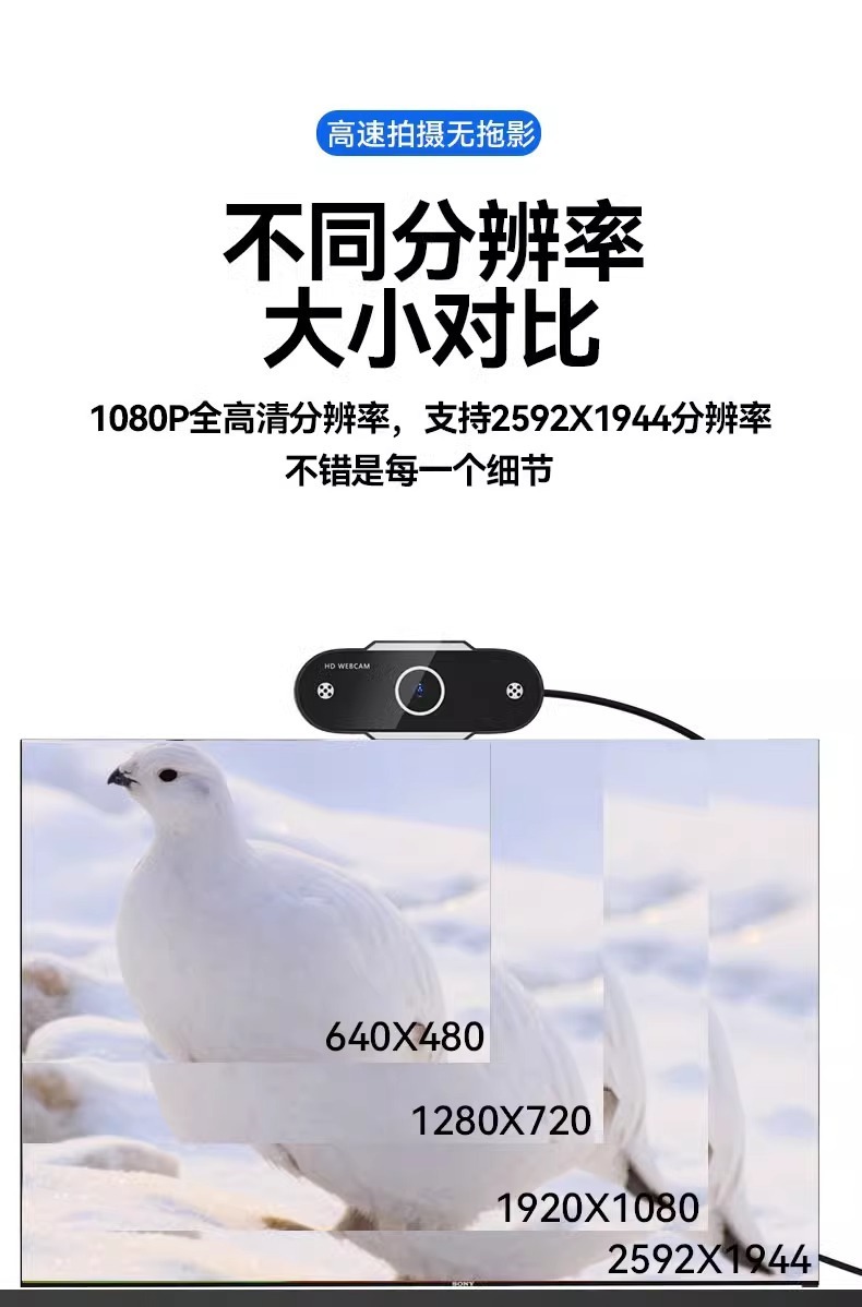 4K high-definition computer camera for online classes, postgraduate entrance examination re-examination live streaming, external home desktop and laptop camera undefined