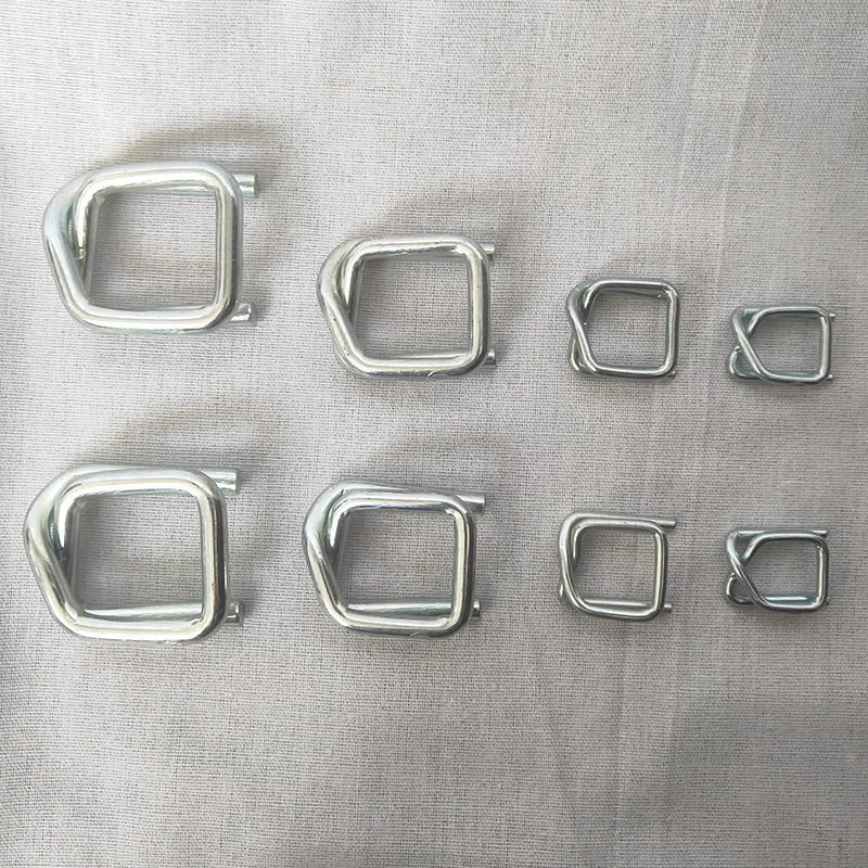 Fábrica al por mayor de fibra de embalaje hebilla de metal galvanizado multi-especificación hebilla de embalaje de suministro hebilla de embalaje