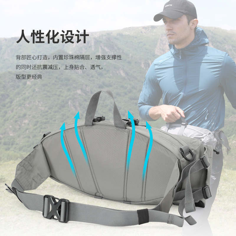 INOXTO イーグル柄 アウトドア ウエストバッグ 通気性 多層式 登山用 水筒 フィットネス 旅行 タクティカルバッグ アウトドア スポーツバッグ|undefined