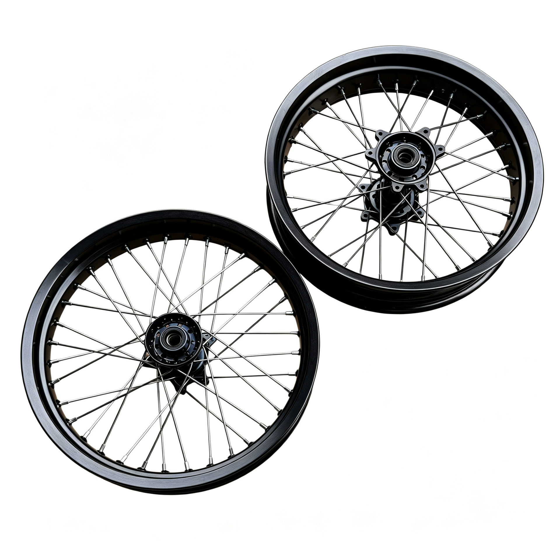 Suitable for Qiu Long Ji Feng modified front 2.50-17 and rear 3.50-17 slick tire wheel hub assembly with aluminum alloy rims