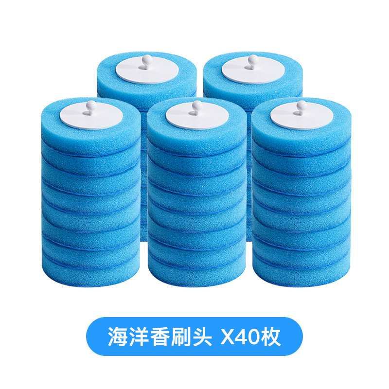 Cepillo de inodoro desechable hogar sin ángulo muerto cepillo de inodoro reemplazo traje de cabeza colgante de pared artefacto de limpieza de inodoro