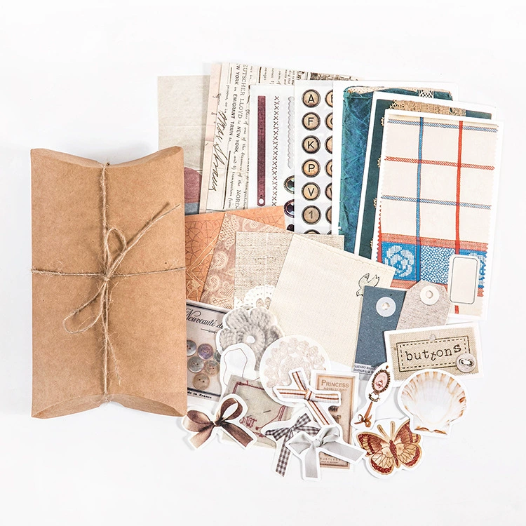Cross -border Mo Mo Material Bags Retro Collection Room серия гриб-бабочка Ежемесячный DIY постер 30 листов