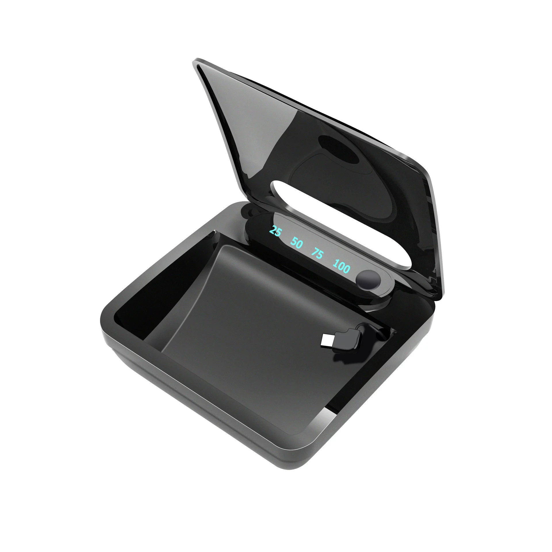 Air-conduction Bluetooth Headset V200 — single-ear rotating, Bluetooth 5.3, 30 h playtime, 3000 mAh case