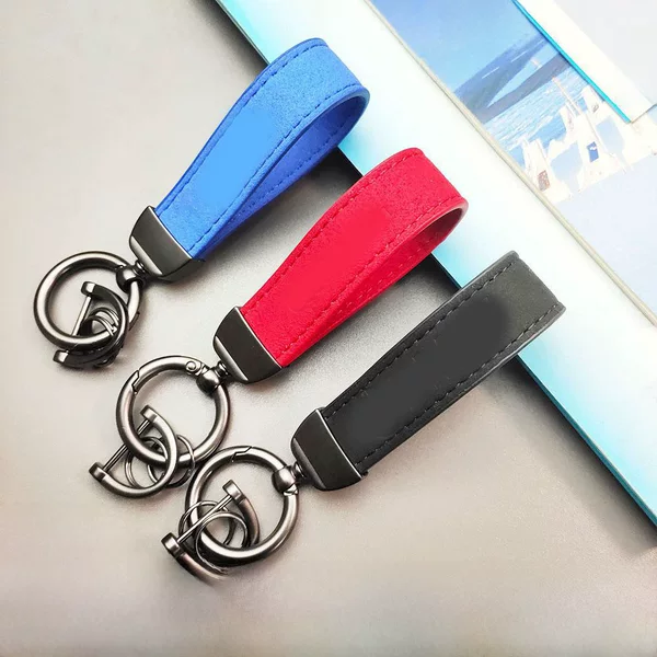 Microfiber suede car keychain unisex car standard key rope high-end strong and durable factory wholesale