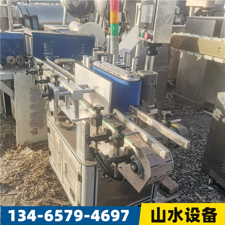 二手浆糊贴标机 回转式贴标机 二手圆瓶贴标机双面不干胶贴标机