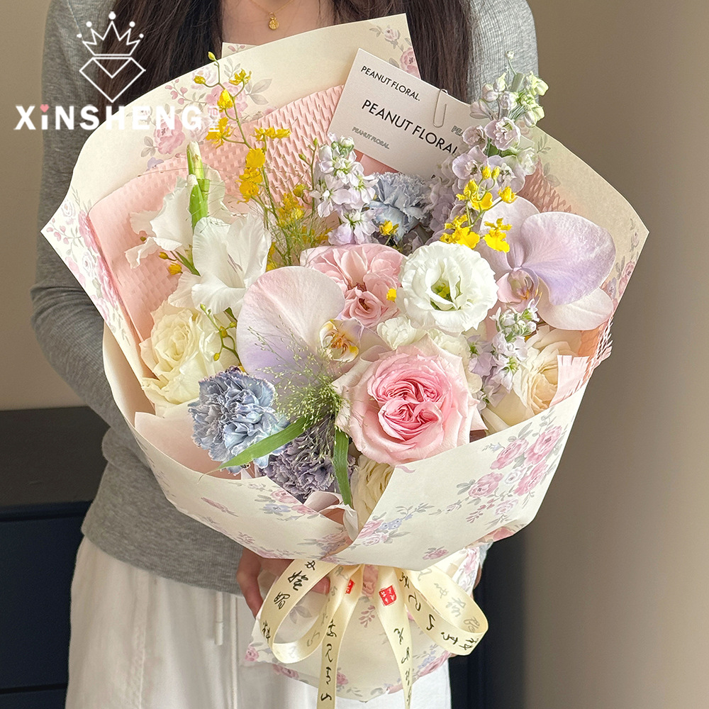芯苼 浪漫花海花艺包装材料手工花束鲜花包花纸批发diy中国风礼物
