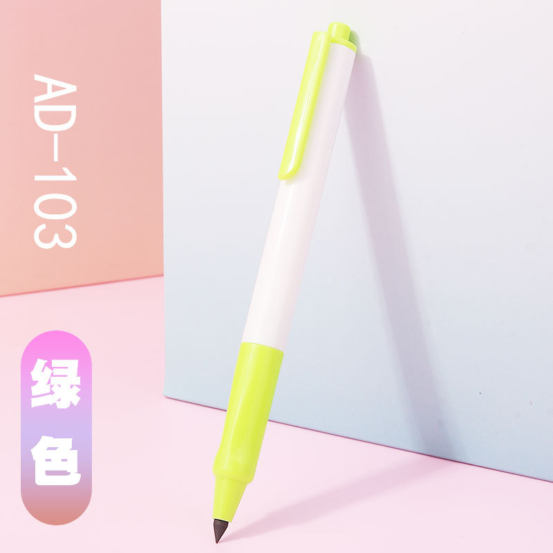 Wei Zhuang negro Tecnología de prensa lápiz durable no es fácil de romper corte-libre eterno no tinta lápiz creativo estudiante de la escuela primaria Prensa