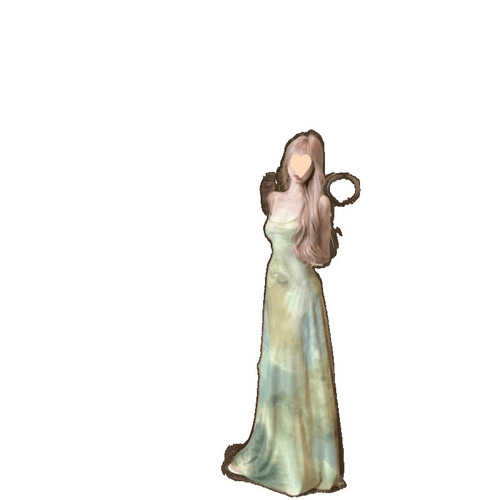 Vintage Tie-Dye Sexy Strappy Dress for Women Summer Beach Vacation Long Dress Elegant Waist Cinching Slimming Bustier Skirt