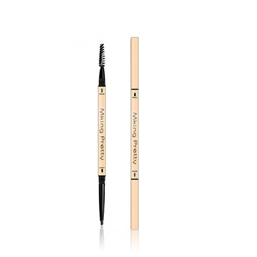 The same gold bar small gold chopsticks eyebrow pencil for beginners, triangular ultra-fine double-ended waterproof anti-sweat non-smudge