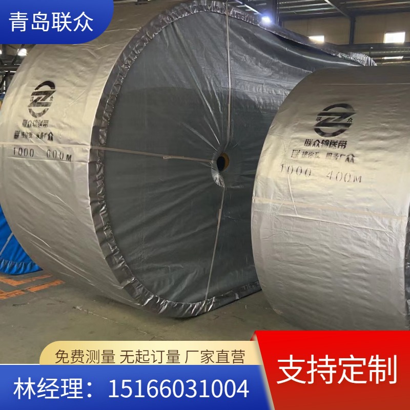 联众厂家供应印刷厂耐油传送带 橡胶输送带NN300尼龙环形输送带