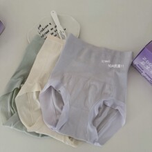 C06#轻塑形益生菌小蛮腰收腹裤女隐形塑形棉底档高腰内裤女礼盒装