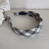 Gray blue rhombus 4CM hoop