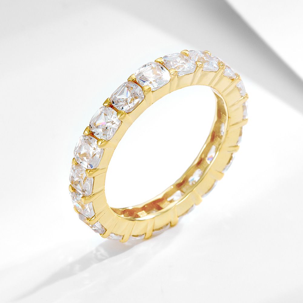 Anello di design in argento sterling 925 e zircone 5a donna_voghion.com