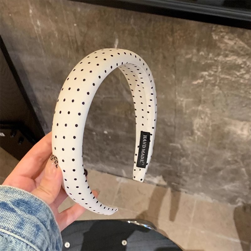 Orgullosa 1000 ondas de dorado estilo francés de mujer cráneo alto borde amplio de presión de cabello clip de cabeza