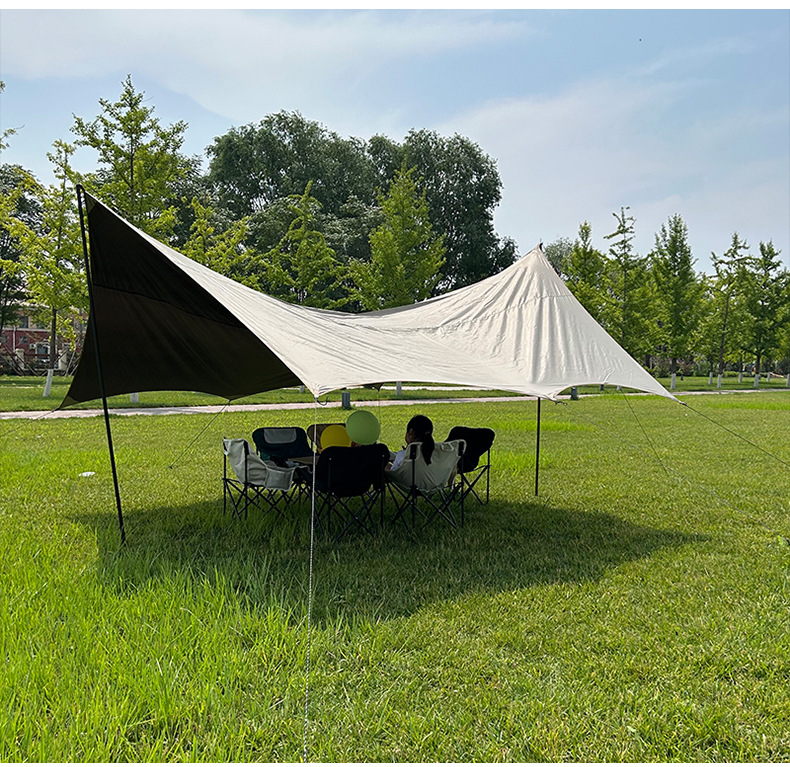Factory wholesale outdoor shelter canopy thickened leisure picnic tent multi-person beach camping picnic canopy