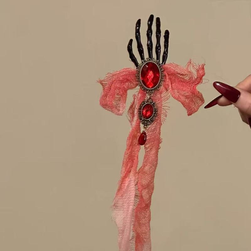 ハロウィーンcos小悪魔蝶ネクタイ髪飾り奇妙な道具立体トップクリップLolita髪飾り|undefined