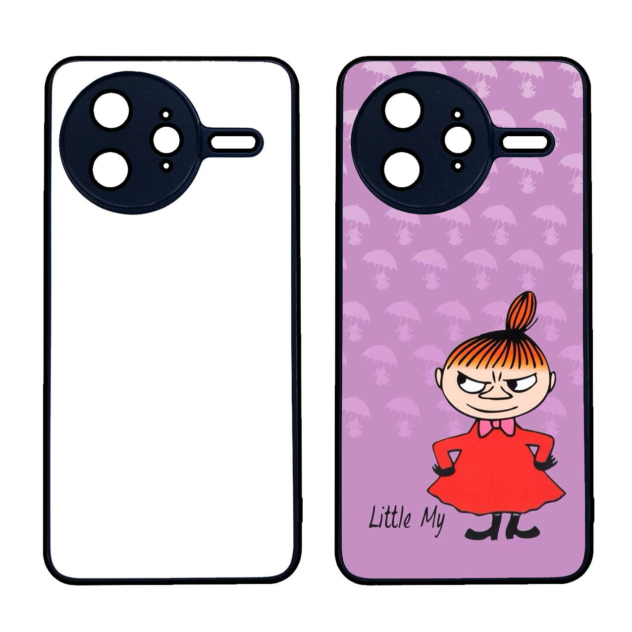 Suitable for Xiaomi Poco F7Ultra Aluminum Phone Case 2D Sublimation Blank Semi-Finished Material Tpu+Pc