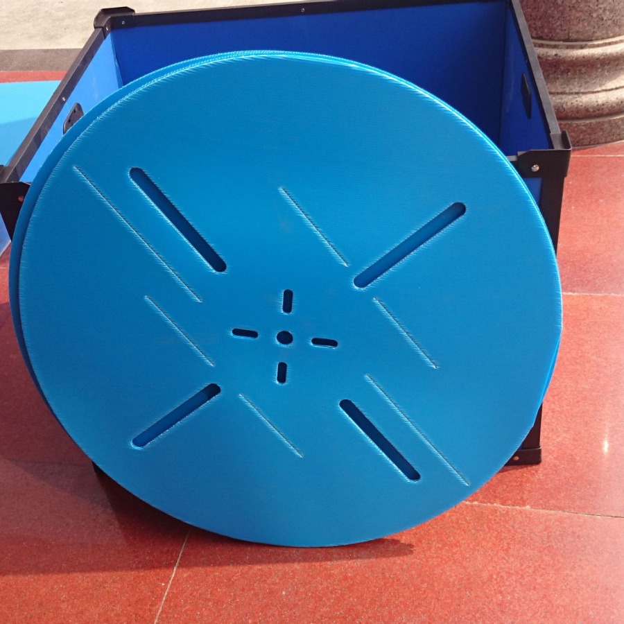 兰色中空板卷线盘 PP中空板圆盘 兰色中空板圆圈 PP/PE中空板