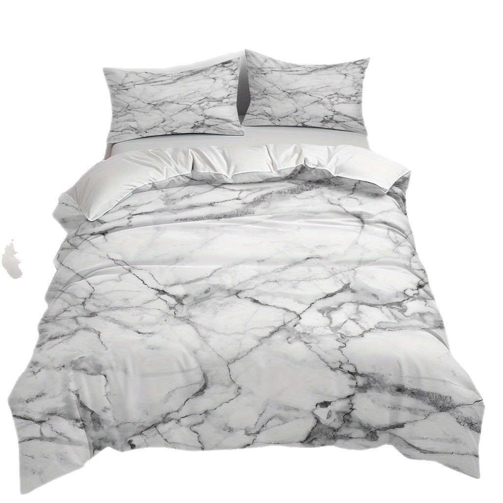 Transfronterizo tibetano azul oro mármol textura suave molienda impresión digital kit de colcha de tela se puede diseñar